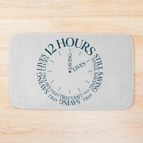 Item preview, ICU Nurse Still Saving Lives Blue – Minimal Typographic Clock Design – Mug designed and sold by KiwyStudio.