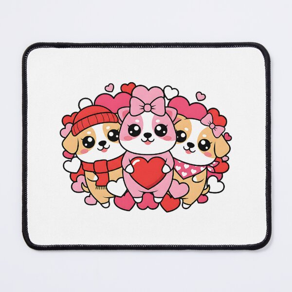 Item preview, valentine cavalier king charles spaniel hearts designed and sold by ArtDesignTp.