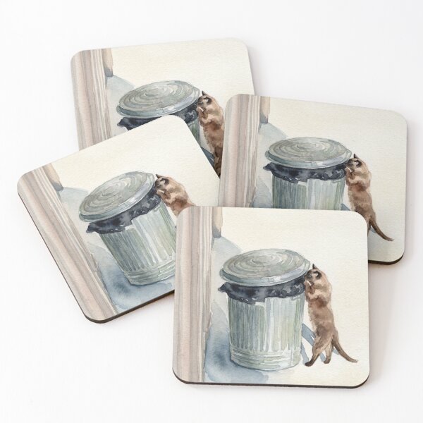 Item preview, Barn Cat Checking Trash Can designed and sold by ALstarV.