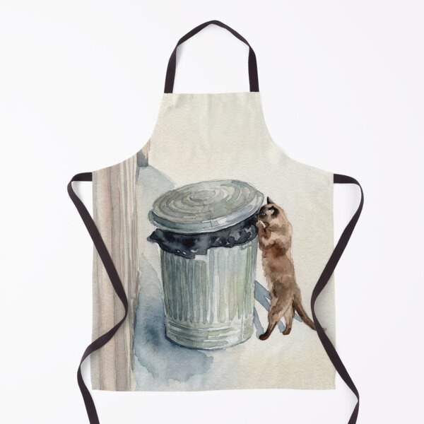 Item preview, Barn Cat Checking Trash Can designed and sold by ALstarV.