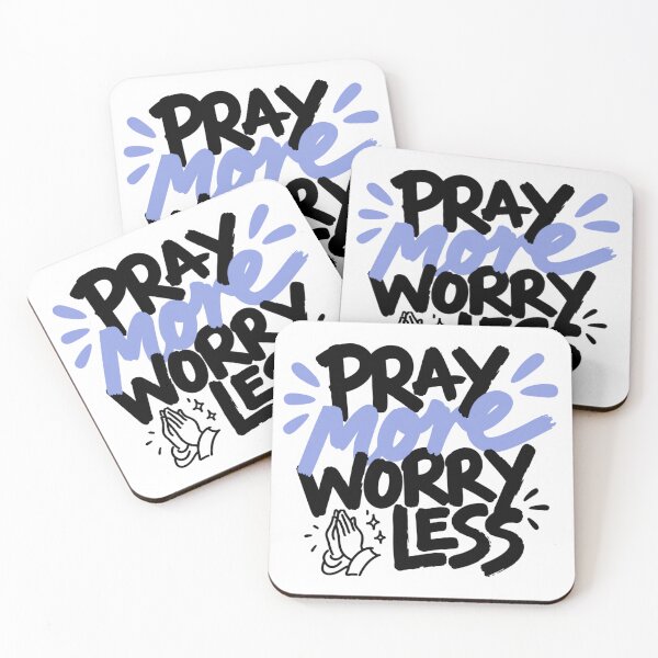 Item preview, Pray More Worry Less designed and sold by IslandTyped.