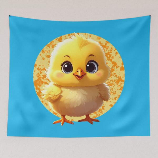 Item preview, Cute Baby Chick – Adorable Fluffy Yellow Easter Chick designed and sold by TripleMoonCrafts.