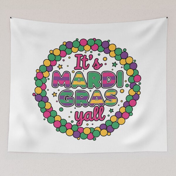 Item preview, mardi gras yall funny new orleans carnival art designed and sold by ArtDesignTp.