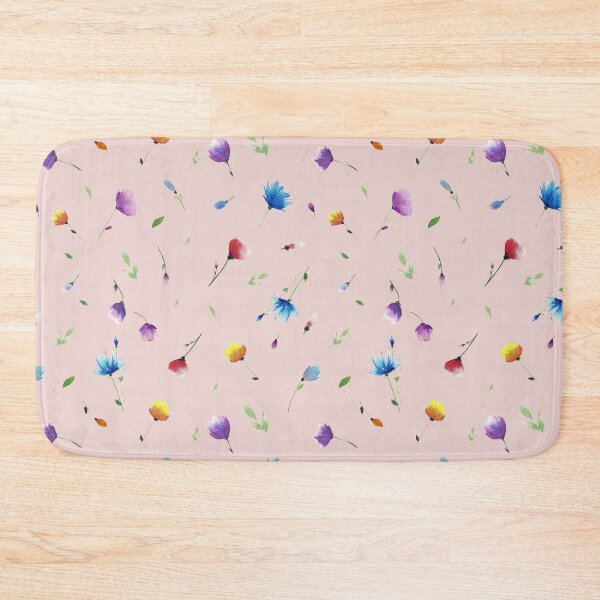 Item preview, Floral Minimal Patten Pink background designed and sold by VitSArt.