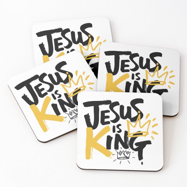 Item preview, Jesus Is King Christian Crown Art designed and sold by IslandTyped.