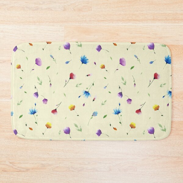 Item preview, Floral Minimal Patten Yellow background designed and sold by VitSArt.