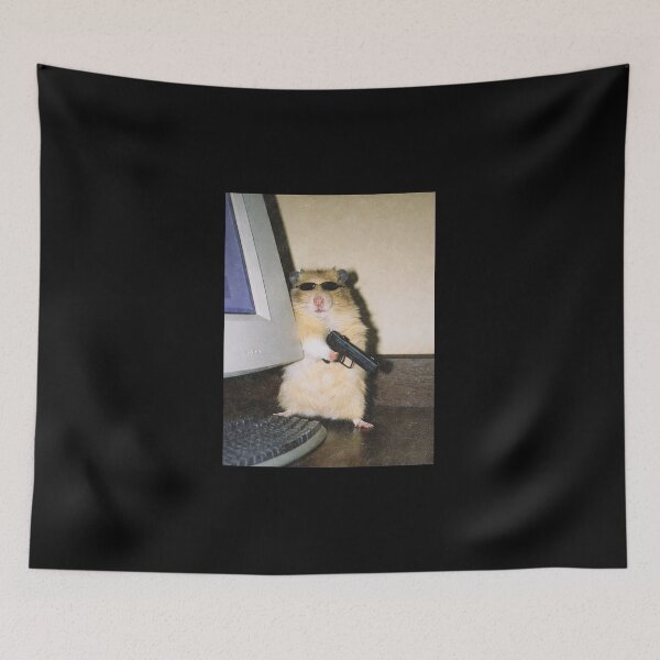 Item preview, Funny Mouse, Cyber Hamster , Funny Meme Cringe designed and sold by Vonravenn.