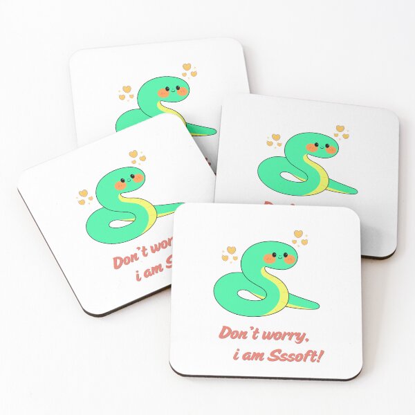 Item preview, Cute Green Snake - Don't Worry I Am Sssoft designed and sold by Rehnair.