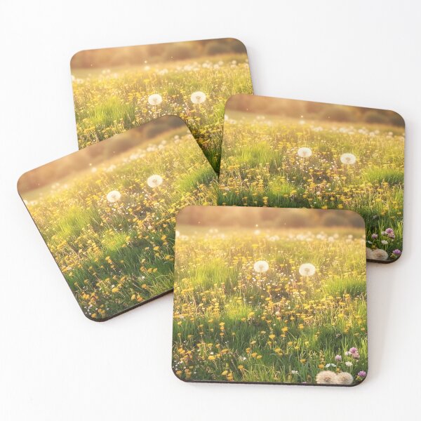 Item preview, Golden Hour Dandelion Meadow | Magical Sunset Wildflower Field | Botanical Dream designed and sold by SergioMiklos.