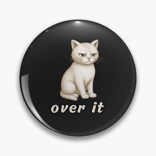 Item preview, Over It Cat Minimal Design designed and sold by AdicretorDesign.