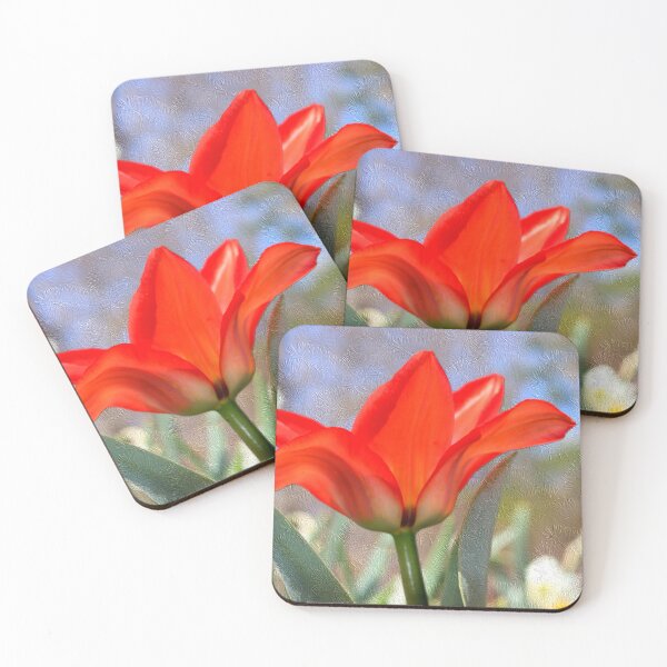 Item preview, Red Tulip Against Textured Background designed and sold by BostonArcImage.