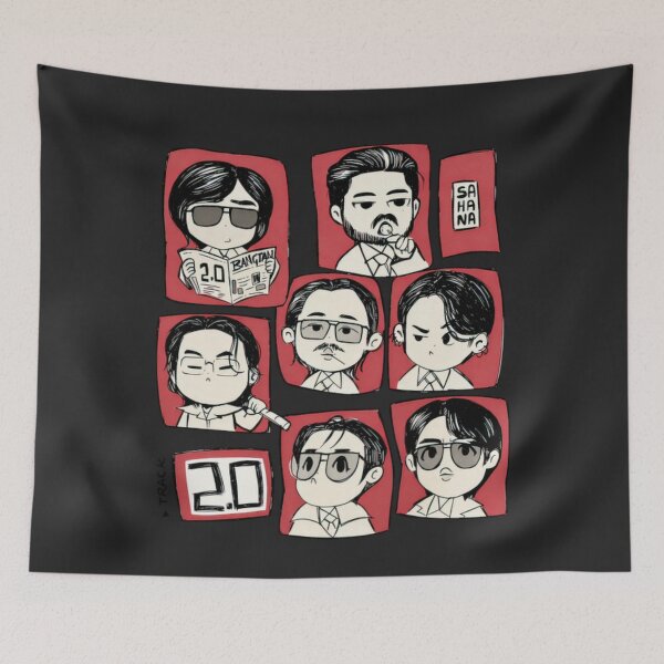 Item preview, BTS Cute Chibi Members Kpop Fan Art Classic T-Shirt designed and sold by STAATI.