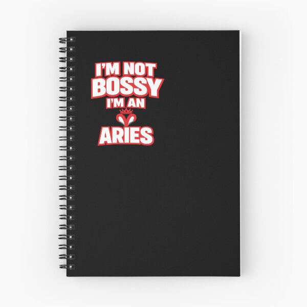 Item preview, Not Bossy Im An Aries designed and sold by BinAlgoPix.