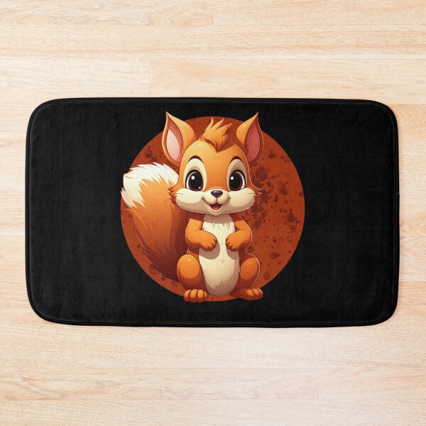 Item preview, Cute Baby Squirrel – Adorable Happy Red Squirrel Cartoon Art designed and sold by TripleMoonCrafts.