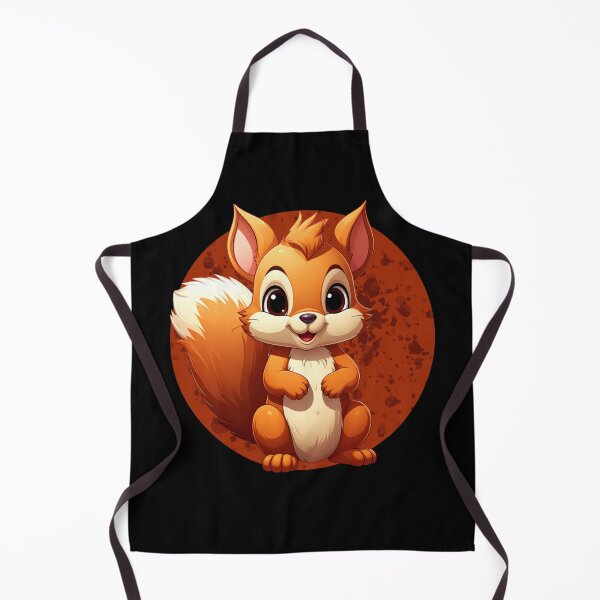 Item preview, Cute Baby Squirrel – Adorable Happy Red Squirrel Cartoon Art designed and sold by TripleMoonCrafts.