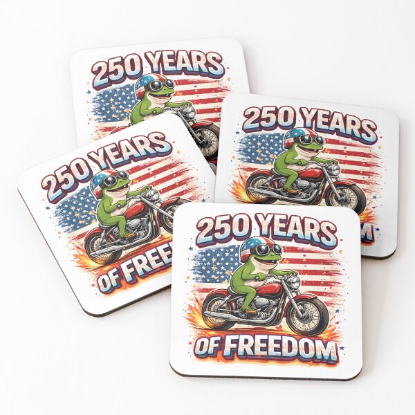 Item preview, USA 250 Years of Freedom Patriotic Design, Funny Frog Biker American Flag 4th of July Independence Celebration designed and sold by Polarisofficial.