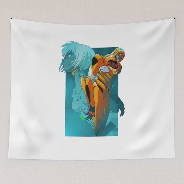 Item preview, Asplenia Studios: Rei and EVA Unit 00 designed and sold by Asplenia Studios.