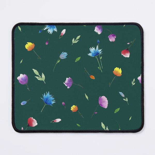 Item preview, Floral Minimal Patten Dark Green background designed and sold by VitSArt.