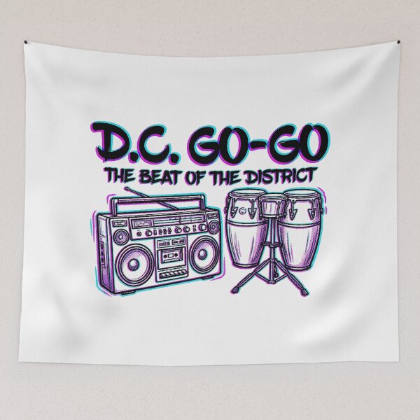 Item preview, DC Go-Go The Beat Of The District Retro Music designed and sold by Fenay Designs.