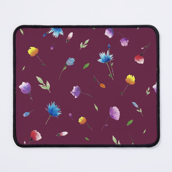 Item preview, Floral Minimal Patten Dark Pink background designed and sold by VitSArt.