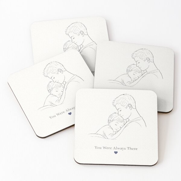 Item preview, You Were Always There – Minimal Line Art Father’s Day Gift | Emotional Dad Print | Simple Meaningful Drawing designed and sold by Odd Little Things.
