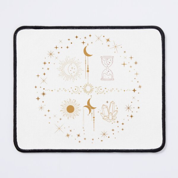 Item preview, Celestial Mystical Elements Gold Line Art designed and sold by Rehnair.