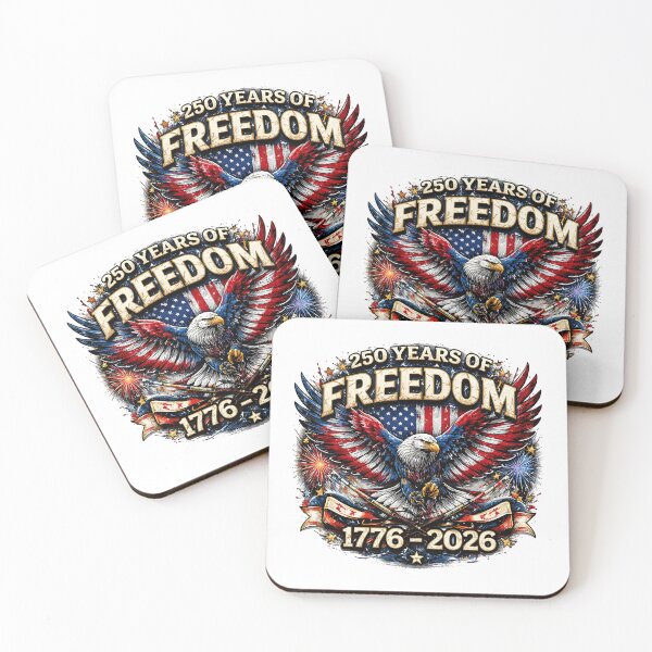 Item preview, USA 250 Years of Freedom Design, Patriotic Eagle Fireworks American Flag 1776–2026 Independence Celebration designed and sold by Polarisofficial.