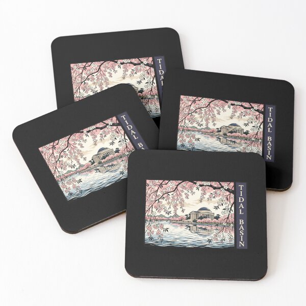 Item preview, Tidal Basin Cherry Blossoms Washington DC Ukiyo-e designed and sold by Fenay Designs.