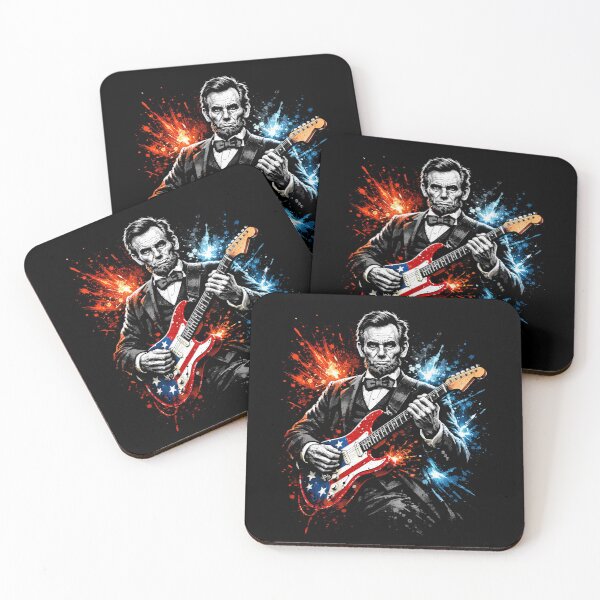 Item preview, Abraham-Lincoln-Playing-Guitar designed and sold by jolihanot.