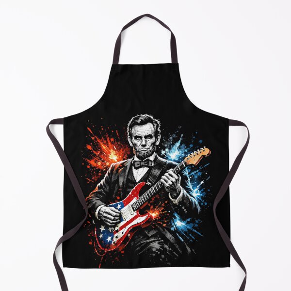 Item preview, Abraham-Lincoln-Playing-Guitar designed and sold by jolihanot.
