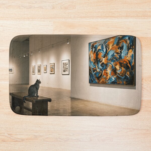Item preview, Cat in a gallery designed and sold by The King's general goods.