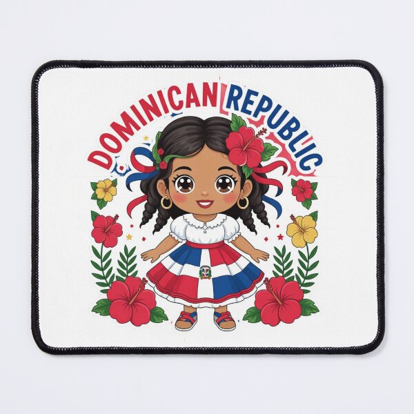 Item preview, Dominican Republic Girl Floral Design designed and sold by DariaOltes.