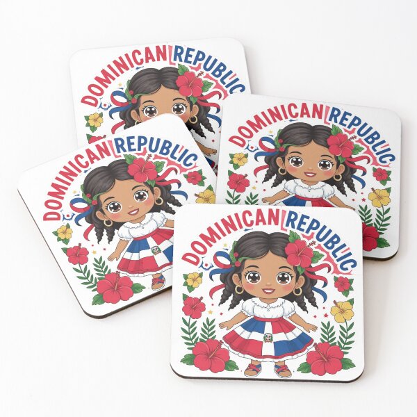 Item preview, Dominican Republic Girl Floral Design designed and sold by DariaOltes.