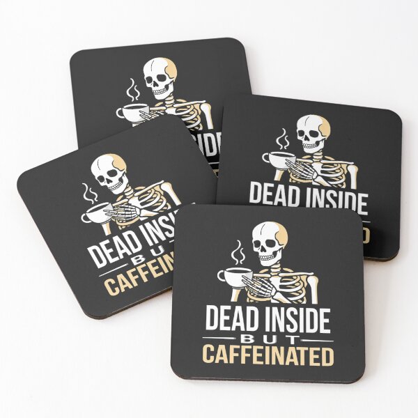 Item preview, Dead Inside Caffeinated Skeleton designed and sold by DeadpanThreads.