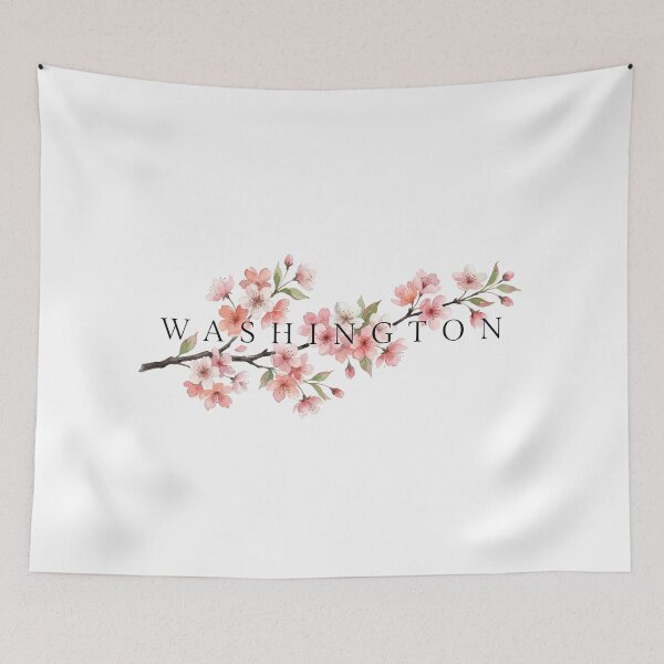 Item preview, Rama floral acuarela de flores de cerezo de Washington DC designed and sold by Fenay Designs.