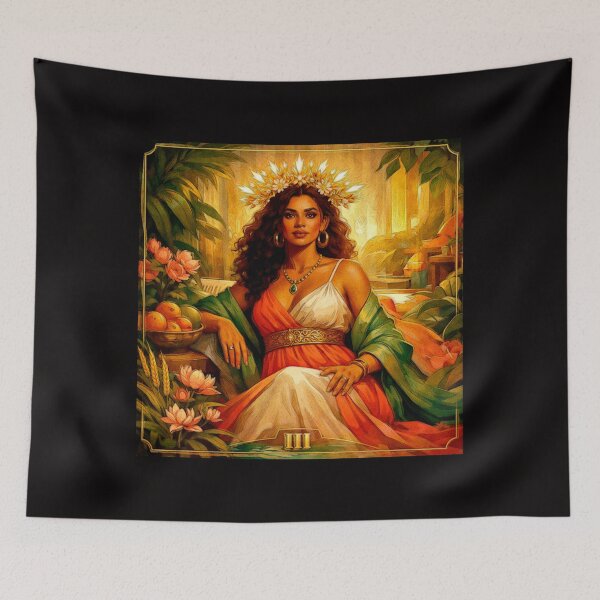 Item preview, The Empress tarot card, a powerful feminine figure representing motherhood, designed and sold by Helios Be. Lavsh.