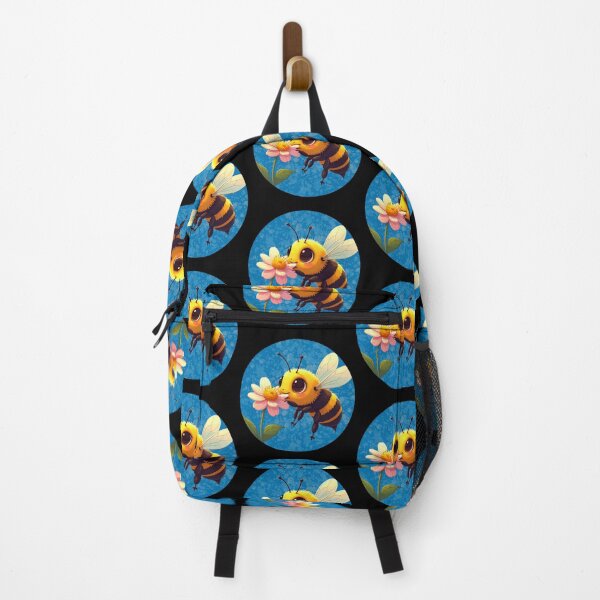 Item preview, Cute Bumblebee on Flower – Adorable Kawaii Bee with Daisy designed and sold by TripleMoonCrafts.
