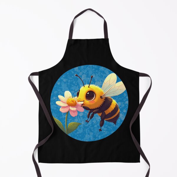 Item preview, Cute Bumblebee on Flower – Adorable Kawaii Bee with Daisy designed and sold by TripleMoonCrafts.