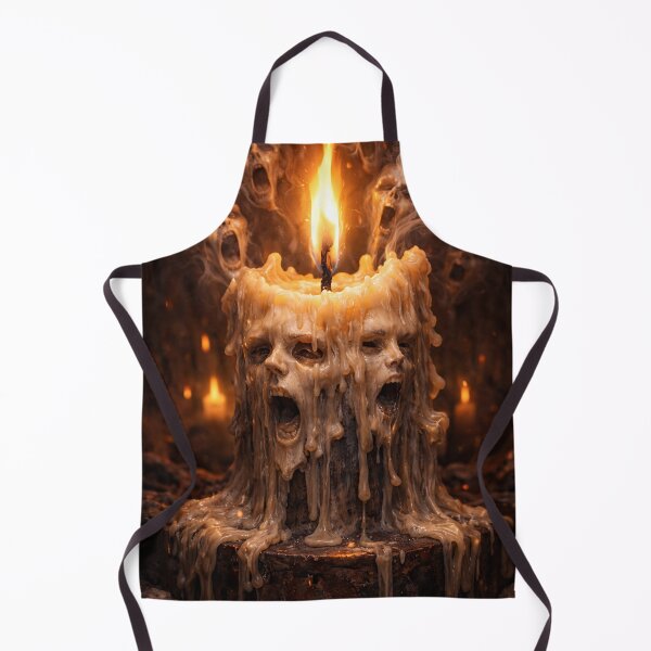 Item preview, Candle of Lost Souls - Dark Gothic Horror Wax Faces designed and sold by OneStepFromArt.