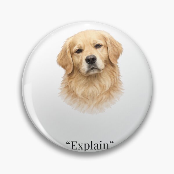 Item preview, Explain Dog – Minimalist Serious Dog Design designed and sold by Refinedpaws.