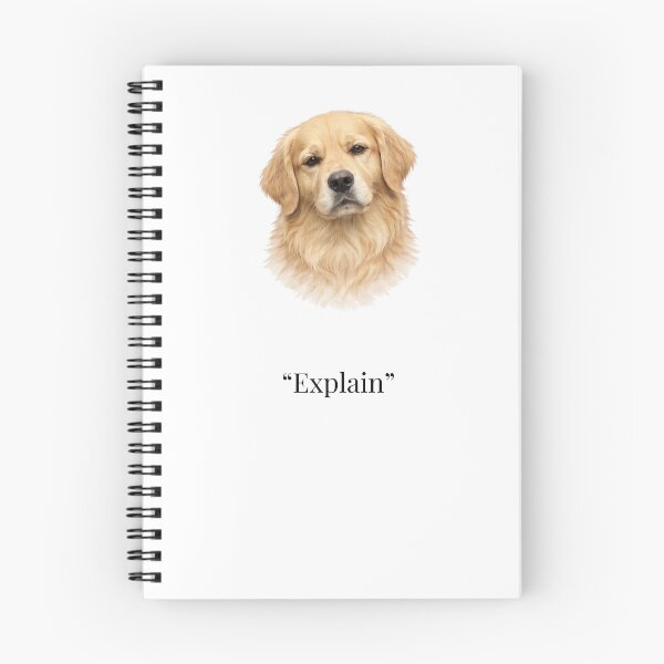 Item preview, Explain Dog – Minimalist Serious Dog Design designed and sold by Refinedpaws.