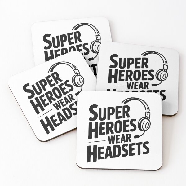Item preview, Super Heroes Wear Headsets designed and sold by Frank Ring.