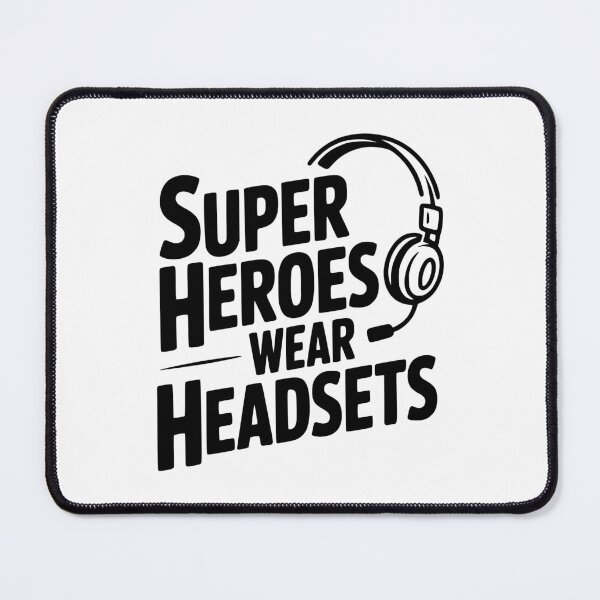 Item preview, Super Heroes Wear Headsets designed and sold by Frank Ring.