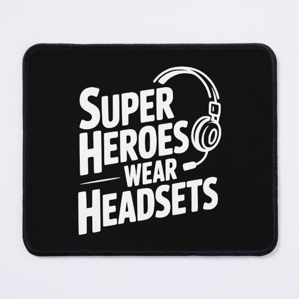Item preview, Super Heroes Wear Headsets designed and sold by Frank Ring.