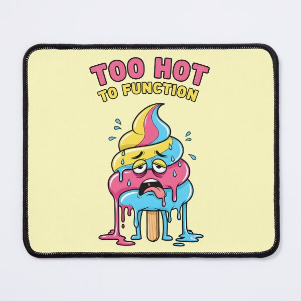 Item preview, Too Hot to Function – Melting Ice Cream Summer Design designed and sold by Sea Gem.