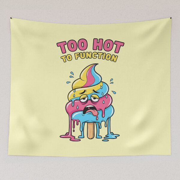 Item preview, Too Hot to Function – Melting Ice Cream Summer Design designed and sold by Sea Gem.