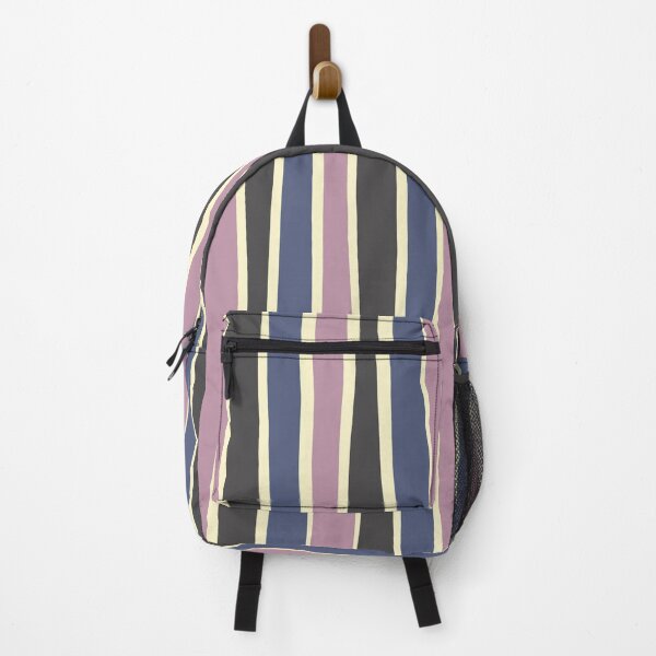 Item preview, Imperfect stripe-Black, purple and blue designed and sold by Pattern Pie.