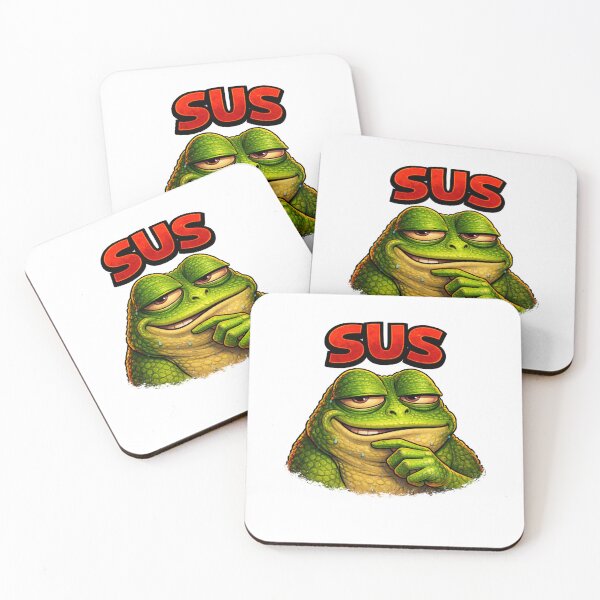 Item preview, Funny Frog SUS – Suspicious Meme Frog Smirk designed and sold by unglaublichGut.
