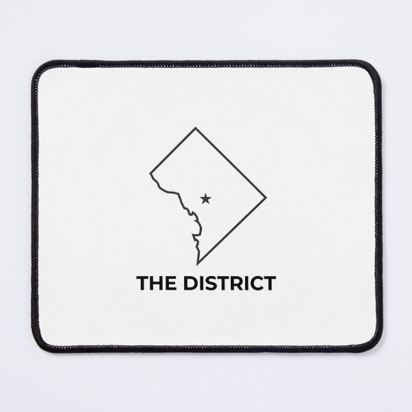 Item preview, The District Washington DC Map Outline Star designed and sold by Fenay Designs.