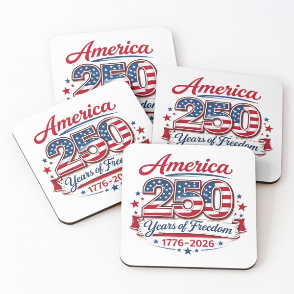 Item preview, USA 250 Years Design, Patriotic American Flag Typography 1776–2026 Independence Freedom designed and sold by Polarisofficial.